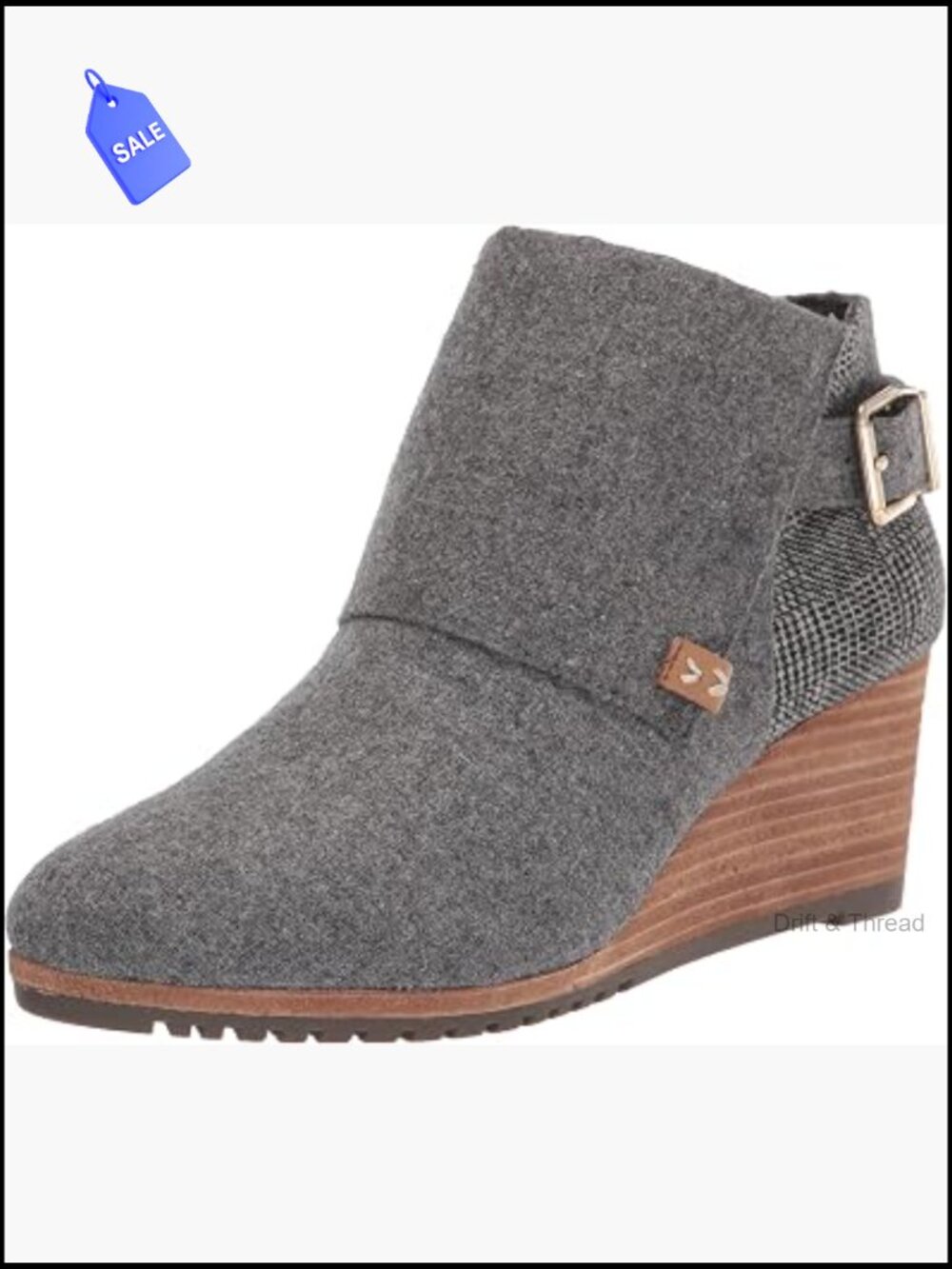 Women's Microsuede Ankle Wedge Booties Side Zip Comfort